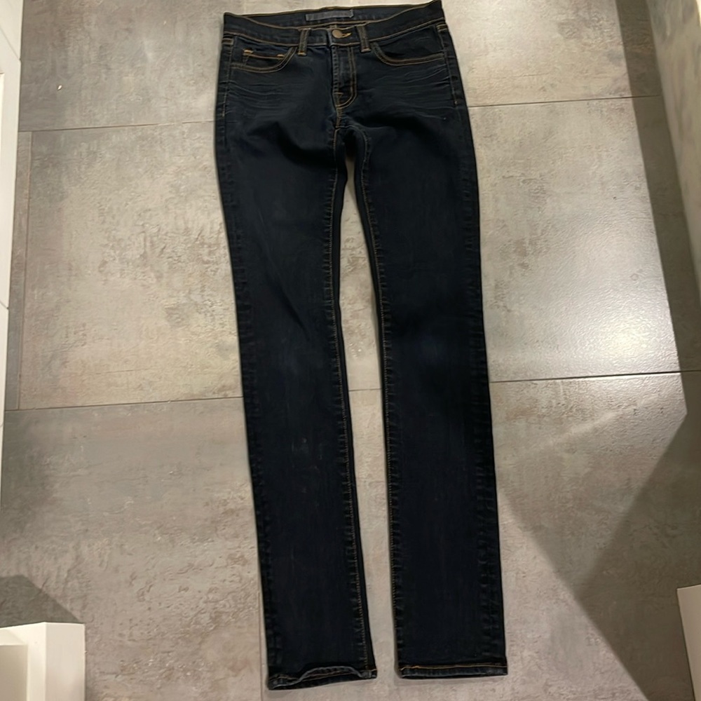 Y2K J Brand low rise dark wash skinny jeans, size 24